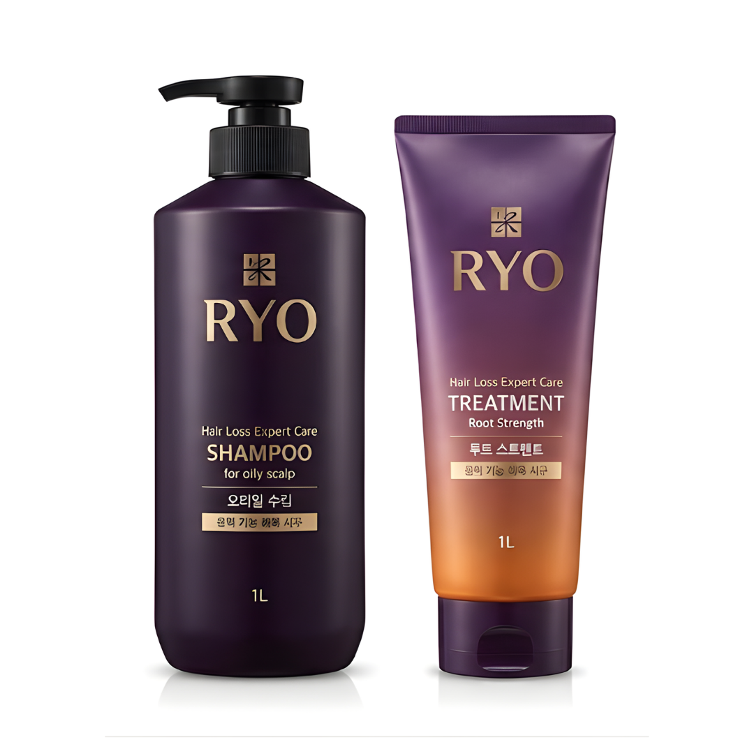 Ryo - Hair Loss Expert Care 9EX - Shampoo 1000ml + Tratamento 1000ml Couro Cabeludo Oleoso
