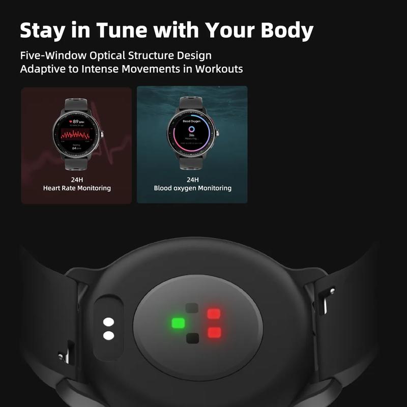 Smartwatch com GPS, 1.43" Display Bluetooth Telefone Chamada, Monitoramento avançado de saúde, sono e de coração, à prova d'água 3ATM,relogio smartwatch feminino e masculino